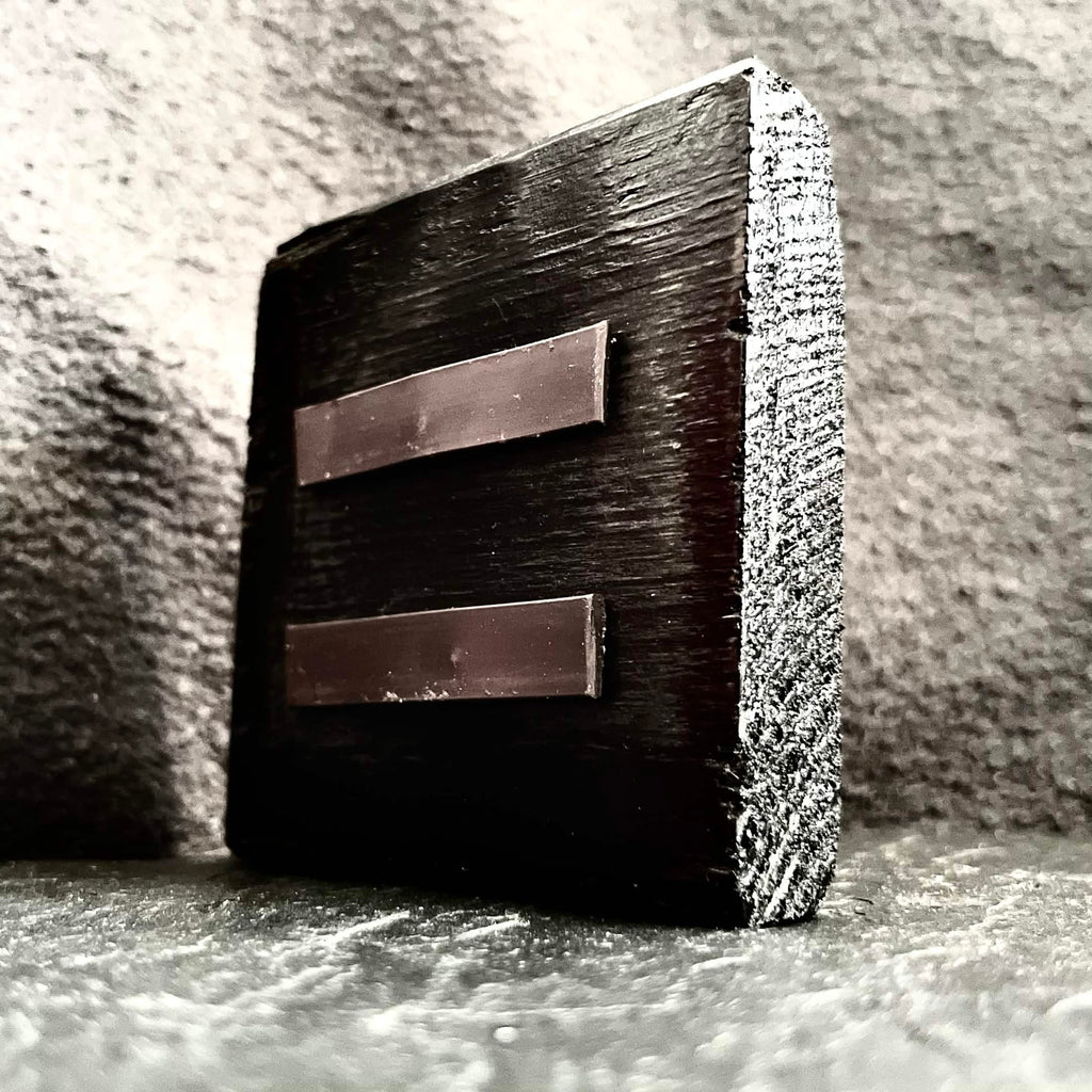 Magnetic Storm wet-packed vitreous enamel on copper with upcycled rubber magnets, original one-of-a-kind piece