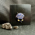 Whale Cat cloisonné enamel miniature on copper with fine silver wire, House Zoo collection original artwork